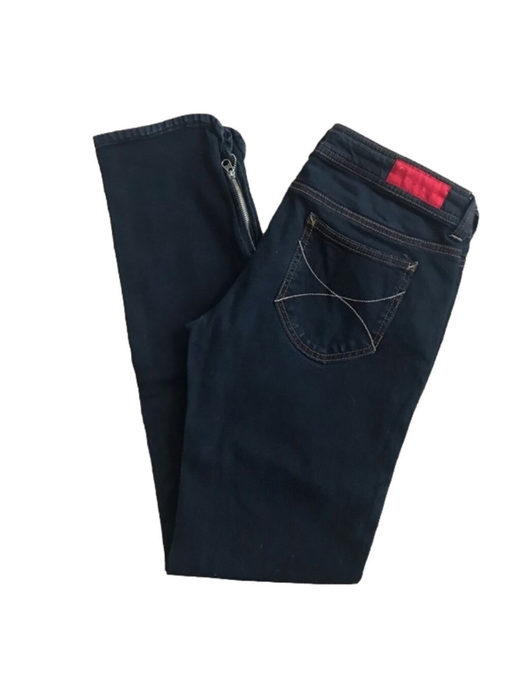 Fire Shawna Ankle Zip Dark Wash Skinny Jeans Jr Size 11